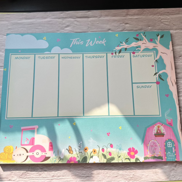 Wonderful Nature Weekly Planner Notepad