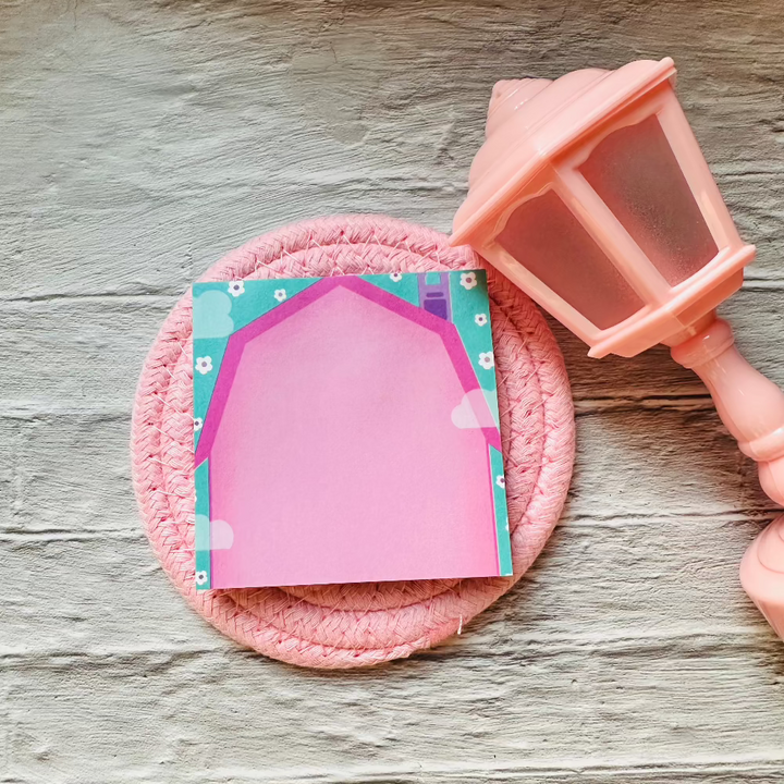 Pink House Sticky Notes