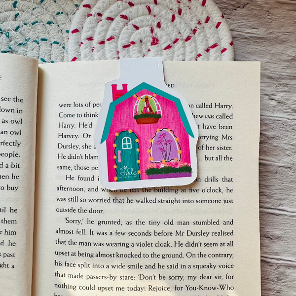 The Pink House Magnetic Bookmark